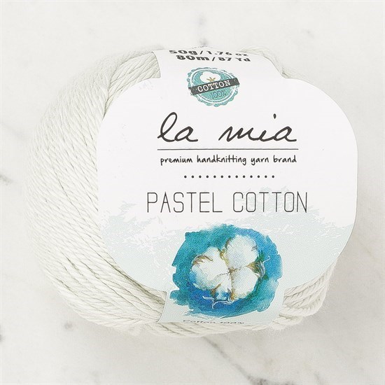 La Mia Pastel Cotton Uçuk Yeşil El Örgü İpi - L176 - 33953