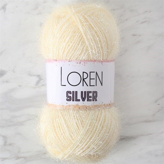 LOREN SILVER KREM EL ÖRGÜ İPİ - RS0065 - 34071