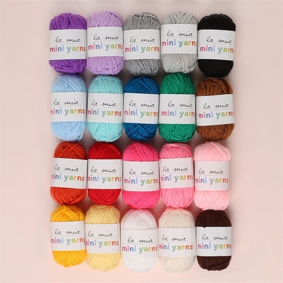 La Mia Mini Yarns 20li Paket 10gr Renkli El Örgü İpi - 33775