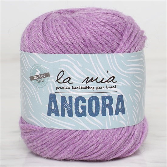 La Mia Angora 50gr Mor El Örgü İpi - L127 - 33801