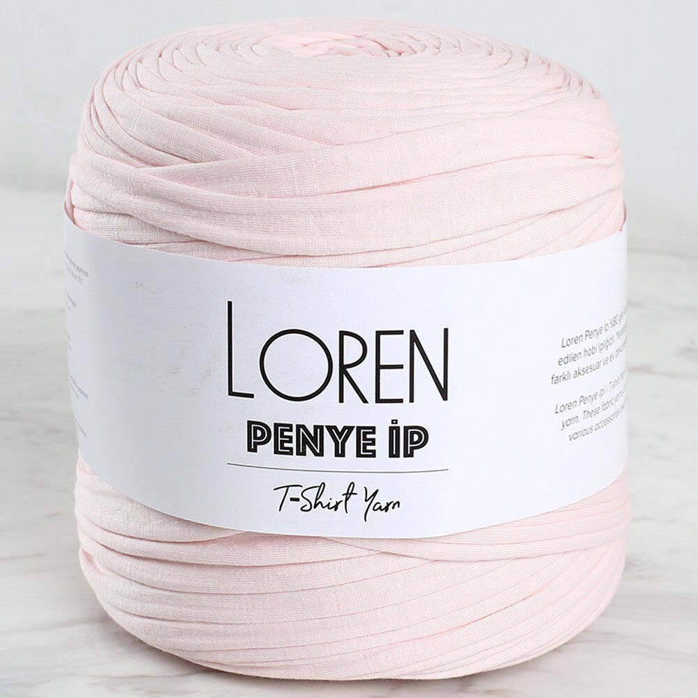 Loren Penye Kumaş El Örgü İpi Açık Pembe - 77 - 33497