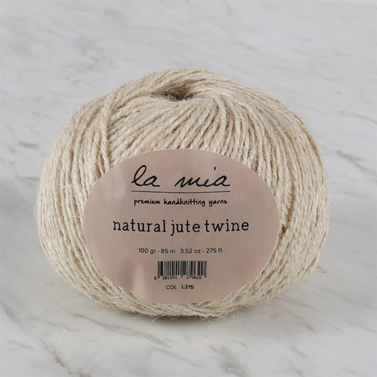 La Mia Natural Jute Twine 100 gr Krem Jüt İp - L215 - 34102