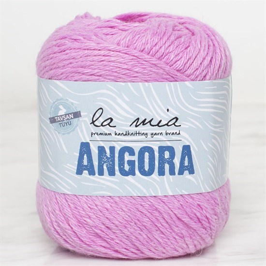 La Mia Angora 50gr Pembe El Örgü İpi - L107 - 33800