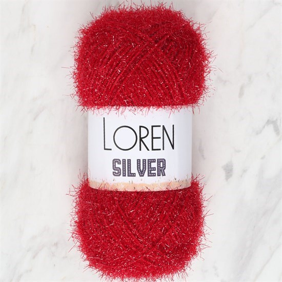 Loren Silver Bordo El Örgü İpi - RS0024 - 34088