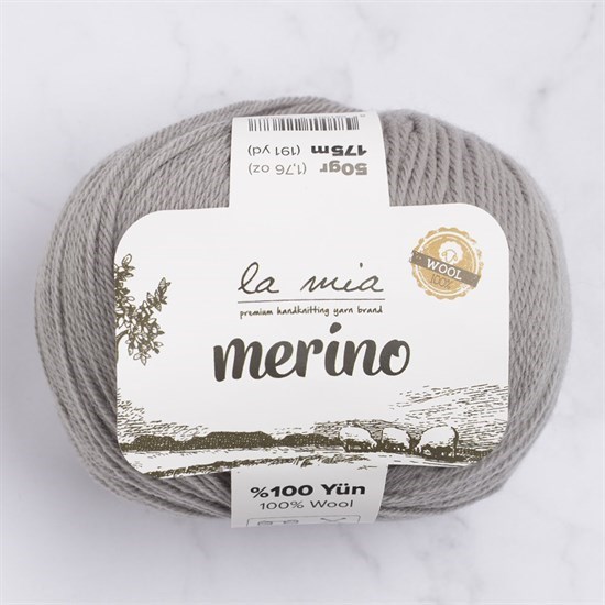 La Mia Merino Gri El Örgü İpi - L031 - 33781