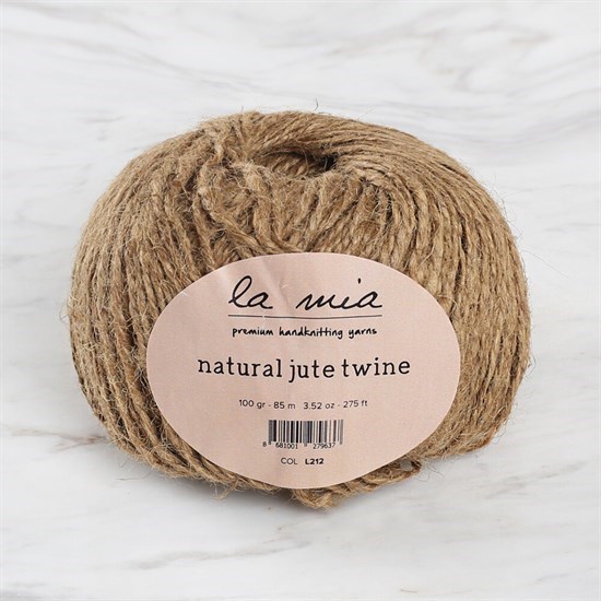 La Mia Natural Jute Twine 100 gr Sarı Jüt İp - L212 - 34103