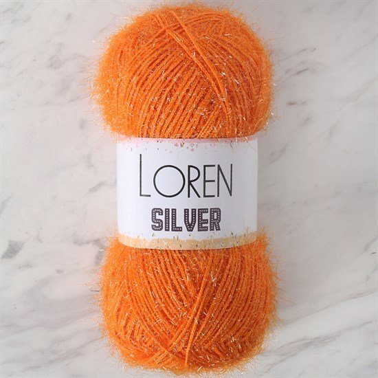 LOREN SILVER TURUNCU EL ÖRGÜ İPİ - RS0103 - 34086