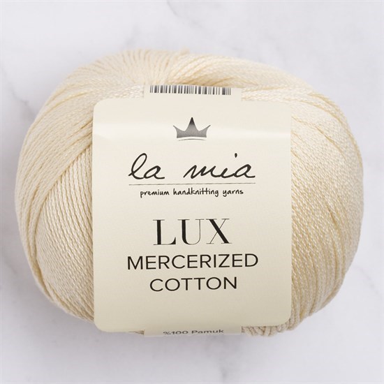 La Mia Lux Mercerized Cotton Bej El Örgü İpi - 174 - 33752