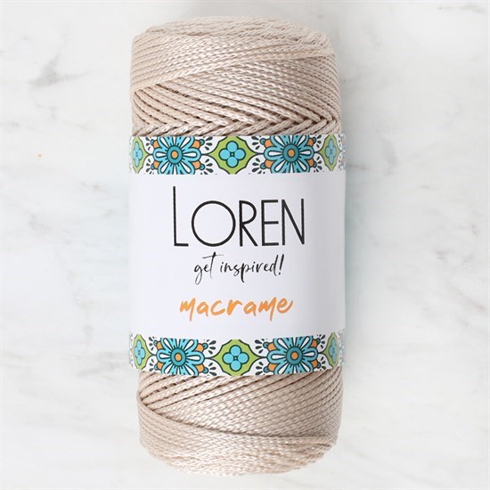 Loren Macrame Bej El Örgü İpi - RM 030 - 34340