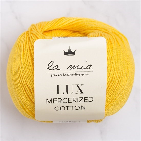 La Mia Lux Mercerized Cotton Koyu Sarısı El Örgü İpi - 181 - 33754