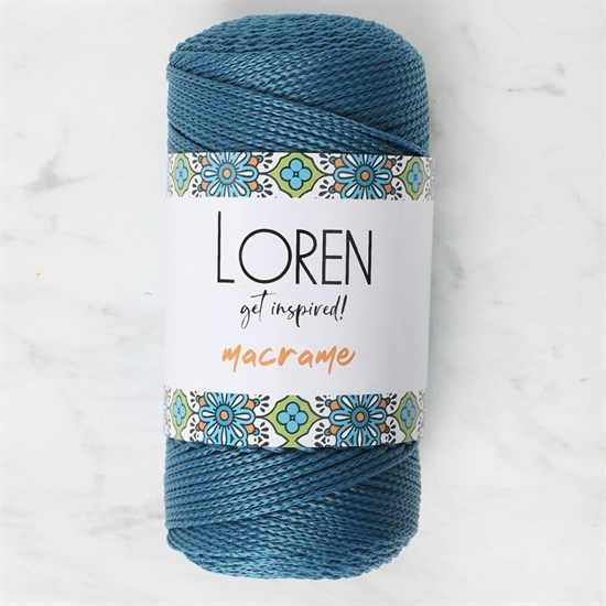 Loren Macrame Petrol Mavisi El Örgü İpi - RM 0238 - 34356