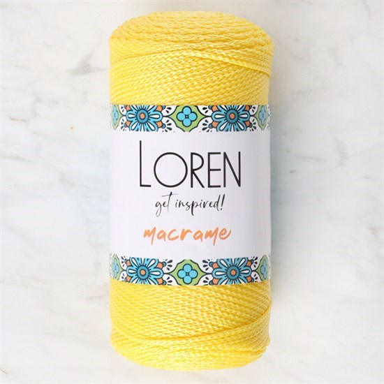 Loren Macrame Sarı El Örgü İpi - RM 055 - 34330