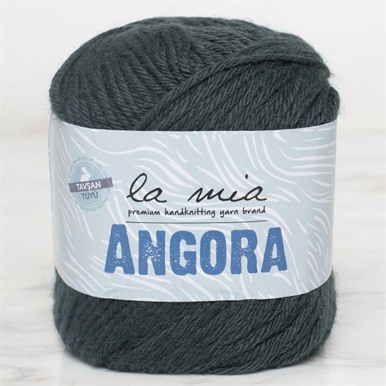 La Mia Angora 50gr. Koyu Yeşil El Örgü İpi - L131 - 34215