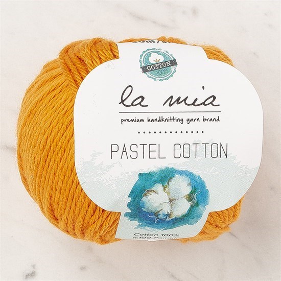 La Mia Pastel Cotton Turuncu El Örgü İpi - L179 - 33949