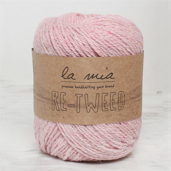 La Mia Re-Tweed Açık Pembe Melanj El Örgü İpi - L101 - 34414