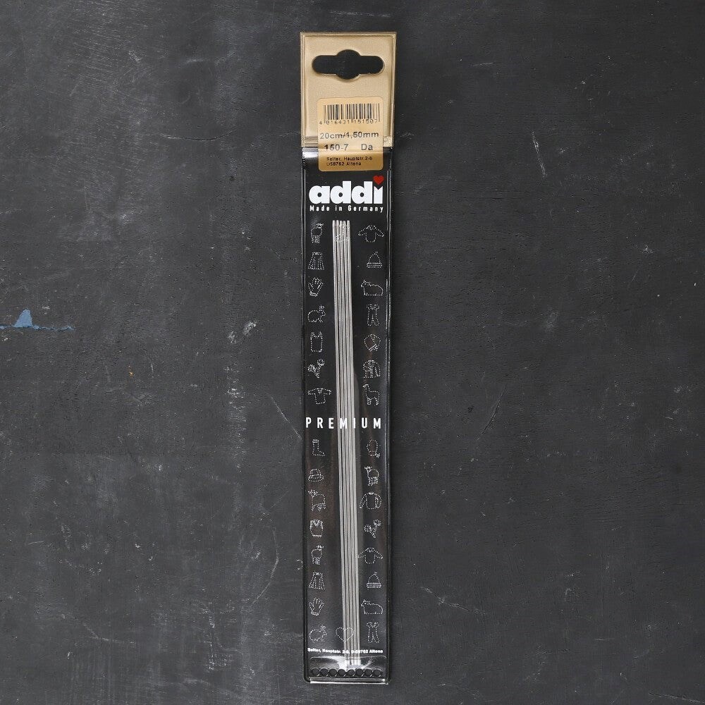 Addi 1,5mm 20cm Çelik Çorap Şişi - 150-7