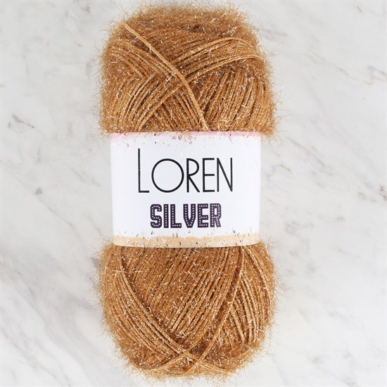 Loren Silver Kahverengi El Örgü İpi - RS0054 - 34096