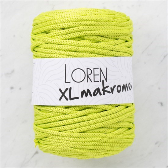 Loren XL Makrome Fıstık Yeşil El Örgü İpi - R042 - 33707