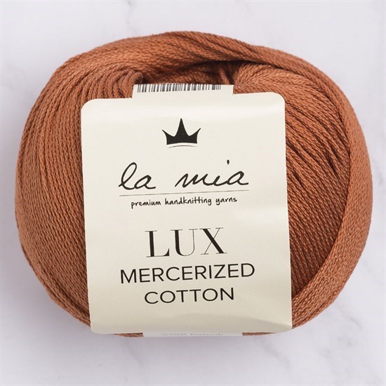 La Mia Lux Mercerized Cotton Kahverengi El Örgü İpi - 211 - 33756