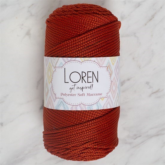 Loren Polyester Soft Macrame Tarçın El Örgü İpi - LM012 - 34431