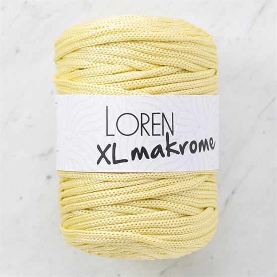 Loren XL Makrome Sarı El Örgü İpi - R039 - 33704