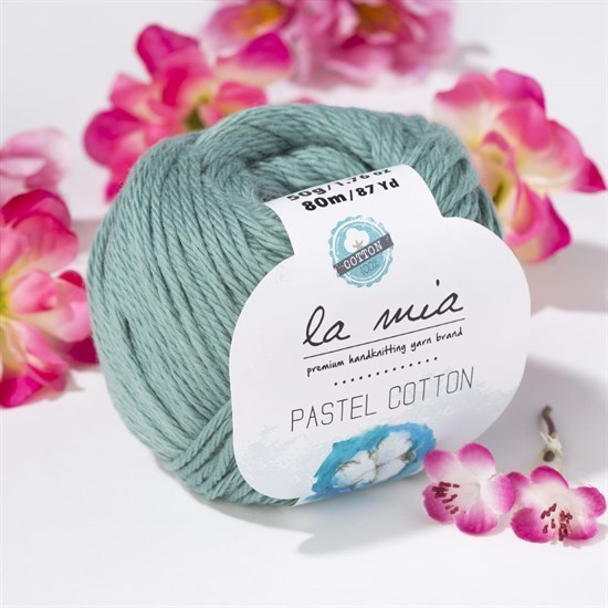 La Mia Pastel Cotton Yeşil El Örgü İpi - L052 - 33620