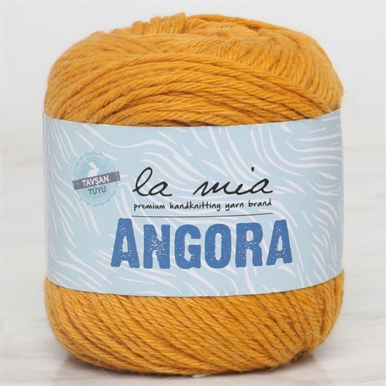 La Mia Angora Hardal El Örgü İpi - L123 - 34216