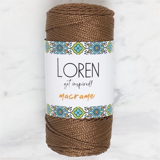 Loren Macrame Kahverengi El Örgü İpi - RM 0200 - 34349