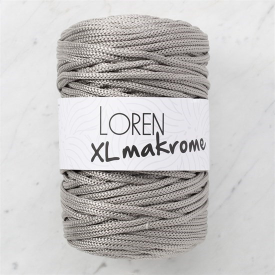 Loren XL Makrome Gri El Örgü İpi - R041 - 33706