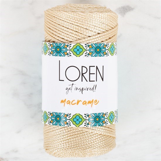 Loren Macrame Bej El Örgü İpi - RM 036 - 34326