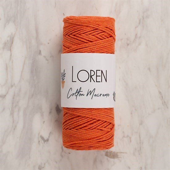 Loren Cotton Macrame Turuncu -L141 - 34190