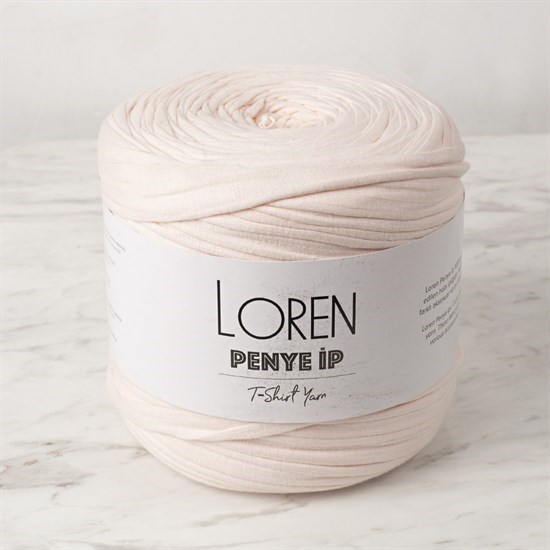 Loren Penye Kumaş El Örgü İpi Toz Pembe - 77 - 33541