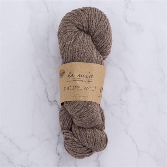 La Mia Natural Wool Açık Kahverengi El Örgü İpi - H5 - 33604