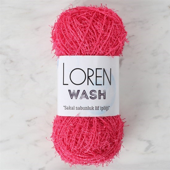 Loren Wash Fuşya El Örgü İpi - R100 - 34024