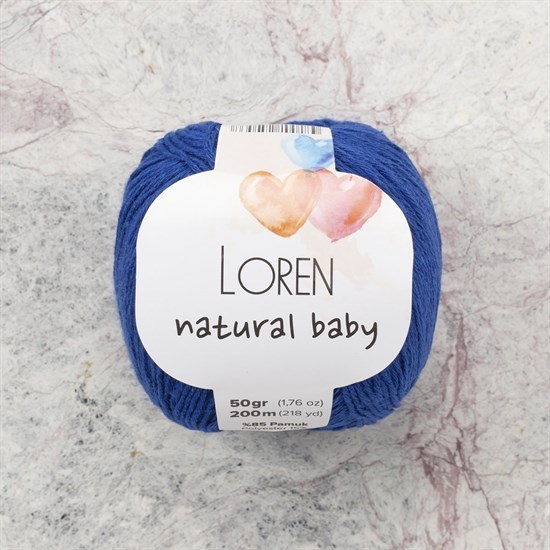 Loren Natural Baby Mavi El Örgü İpi - R025 - 33933