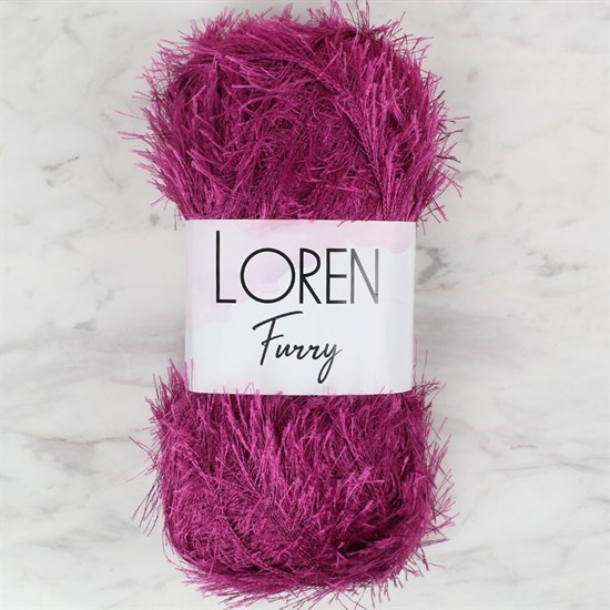 Loren Furry Mor El Örgü İpi - RF031 - 34055