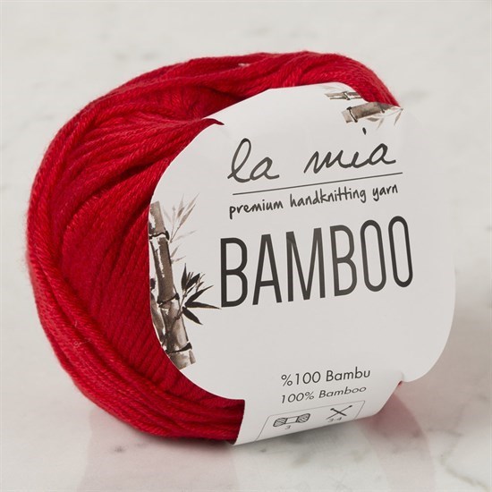 La Mia Bamboo Kırmızı El Örgü İpi - L092 - 33849