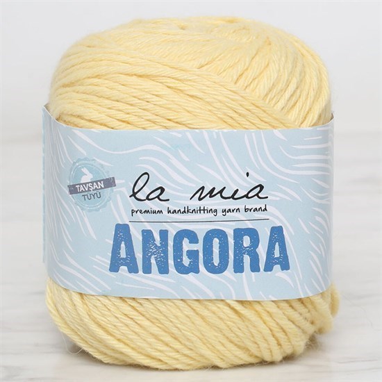 La Mia Angora 50gr Sarı El Örgü İpi - L124 - 33796