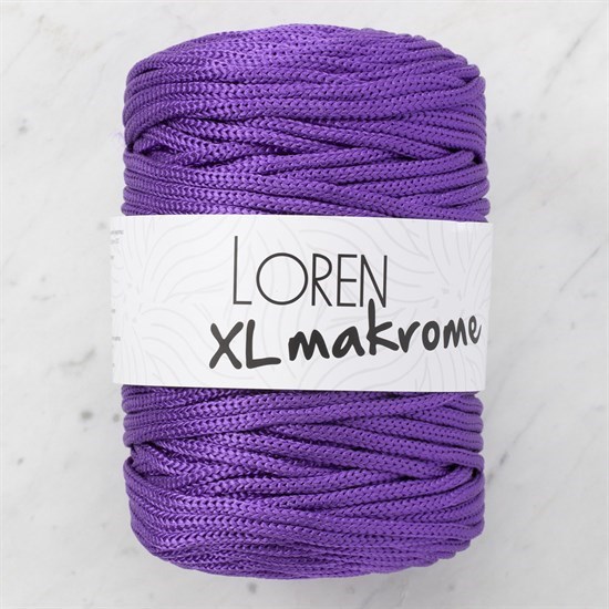 Loren XL Makrome Mor El Örgü İpi - R050 - 33717