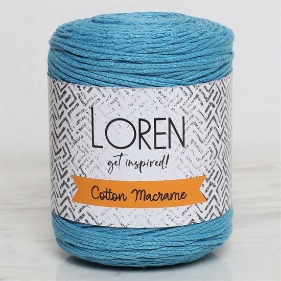 Loren Cotton Macrame Turkuaz - R087 - 34376