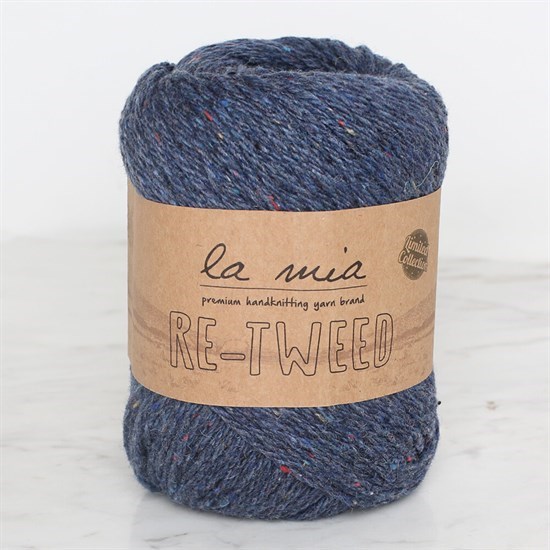 La Mia Re-Tweed Lacivert Melanj El Örgü İpi - L108 - 34412