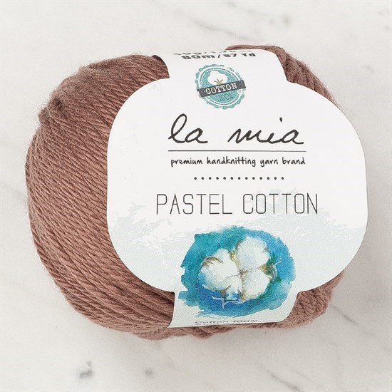 La Mia Pastel Cotton Kahverengi El Örgü İpi - L188 - 33956