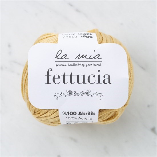 La Mia Fettucia Koyu Bej El Örgü İpi - L097 - 33884