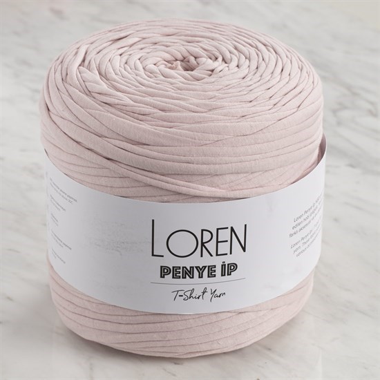 Loren Penye Kumaş El Örgü İpi Açık Pembe - 77 - 33501