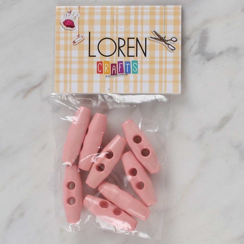 Loren Crafts pembe 8 li çoban düğme - 111