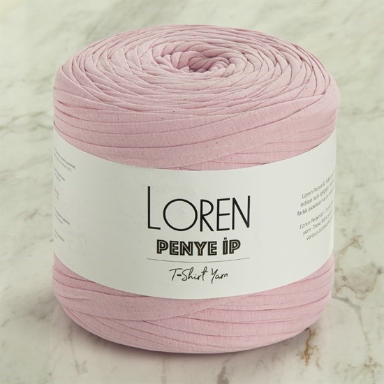 Loren Penye Kumaş El Örgü İpi Açık Pembe - 49 - 33534