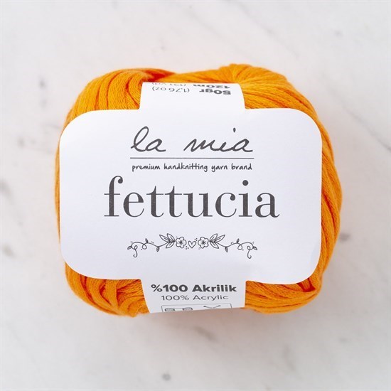 La Mia Fettucia Turuncu El Örgü İpi - L077 - 33895