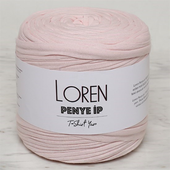 Loren Penye Kumaş El Örgü İpi Toz Pembe - 29 - 33505