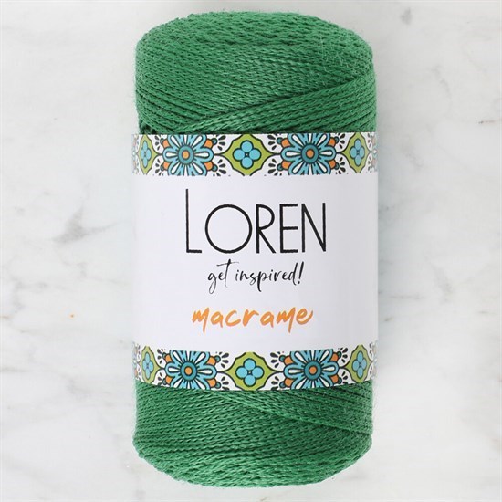 Loren Macrame Yeşil El Örgü İpi - RM 0172 - 34348