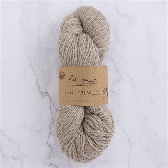 La Mia Natural Wool Bej El Örgü İpi - H3 - 33605